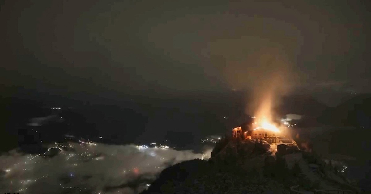 Se incendió el Nido del Águila, el histórico refugio de Hitler en los Alpes bávaros: hay un detenido