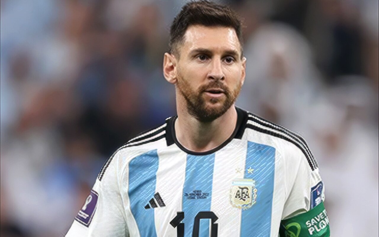 Lionel Messi con la camiseta de la Selección Argentina