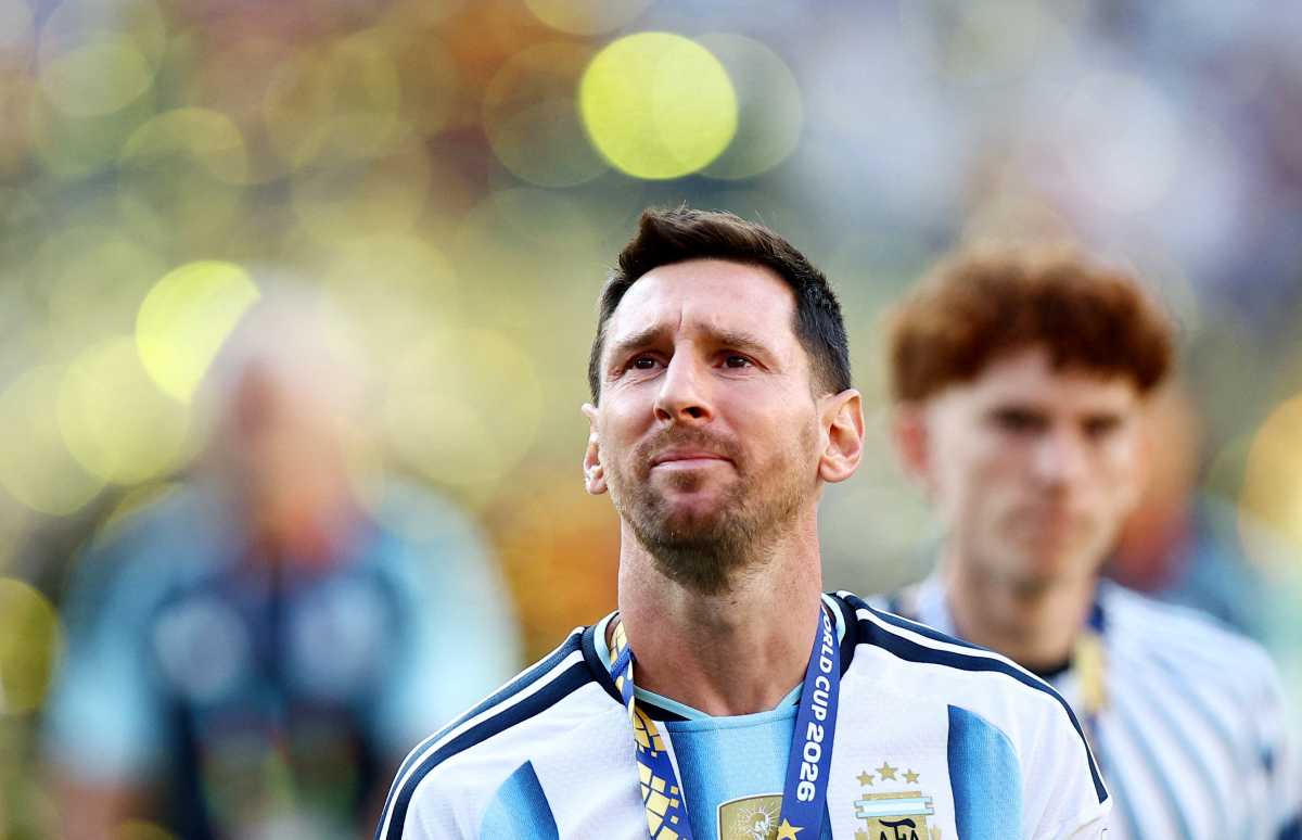 Lionel Messi con la camiseta de la Selección Argentina