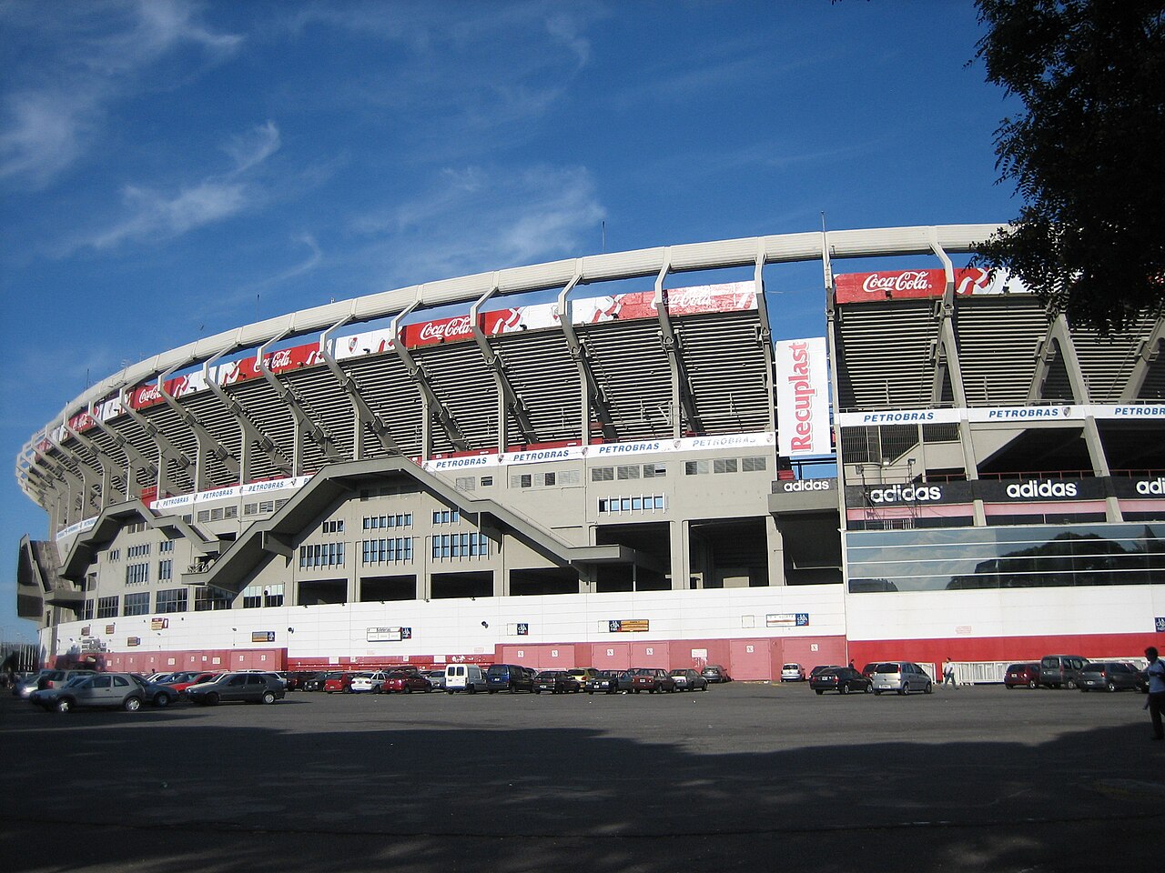 Vista aérea del estadio Más Monumental, de River Plate, en Núñez