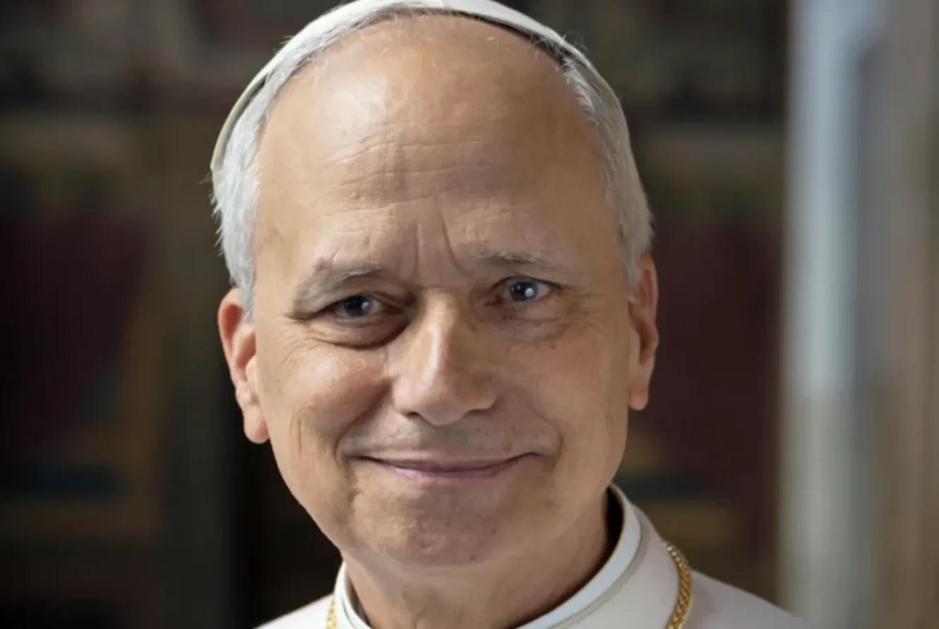 El papa León XIV, retrato oficial del Vaticano