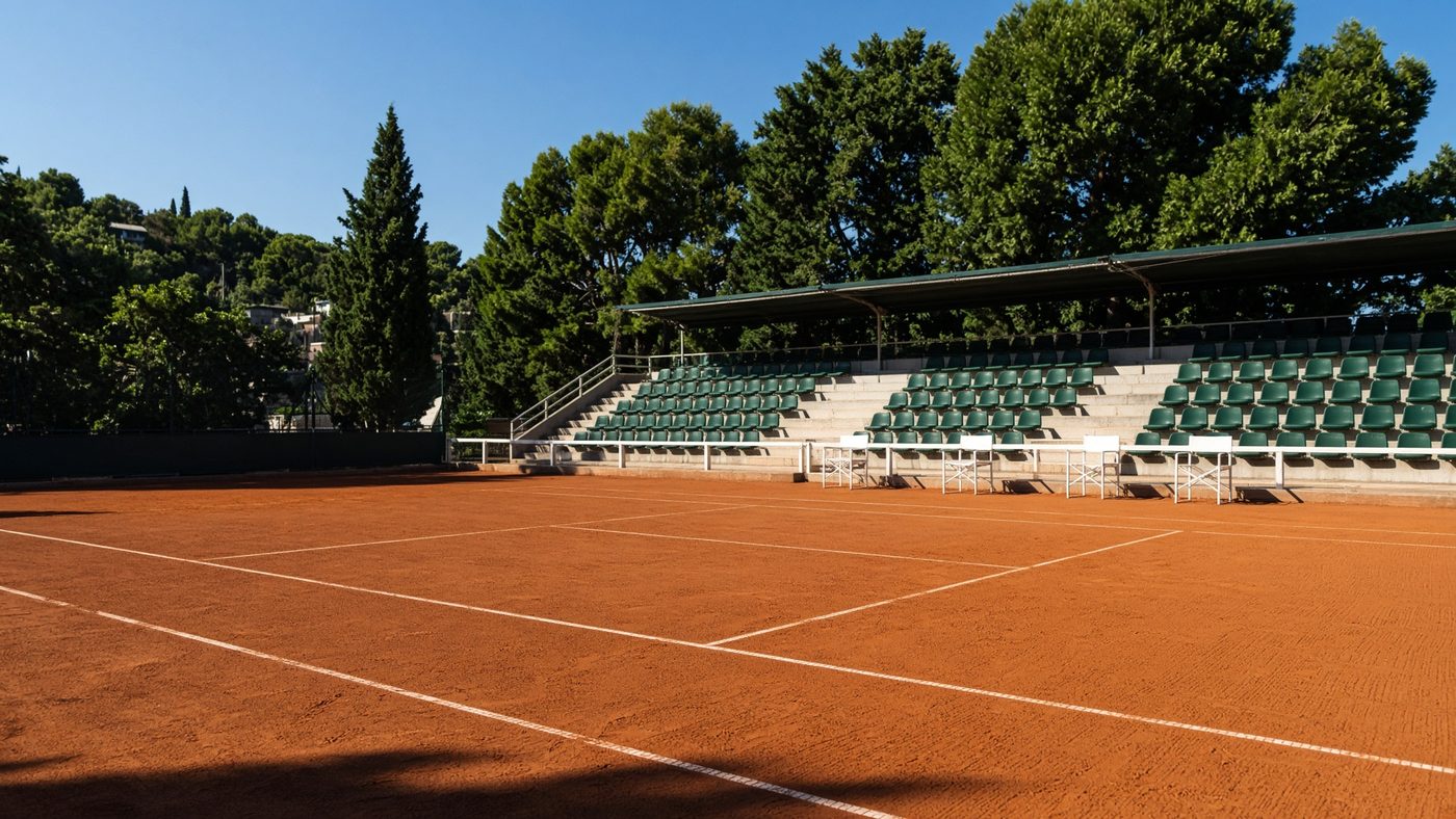 Tenista en un drive, durante un partido de Grand Slam