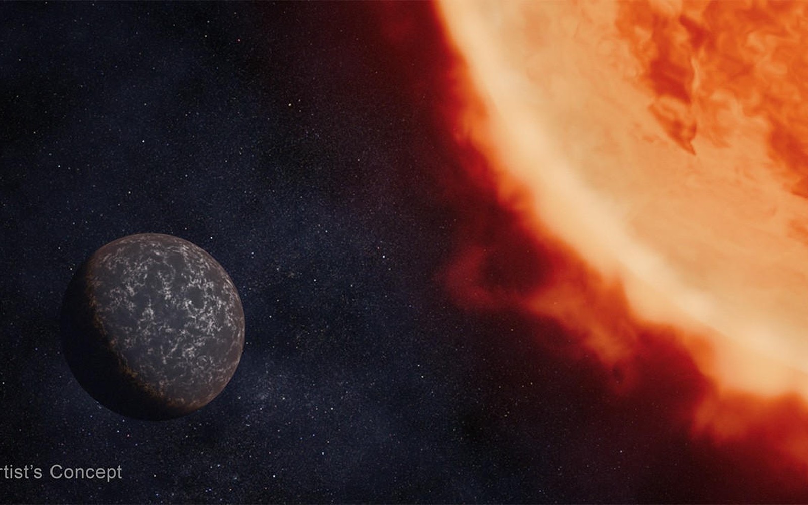 TOI-715 b. Supertierra. El año dura 19,3 días.