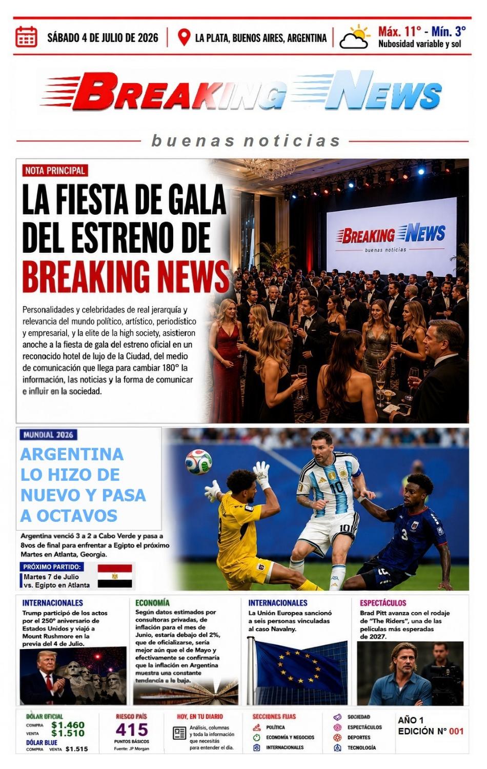 Edición de Tapa N° 001