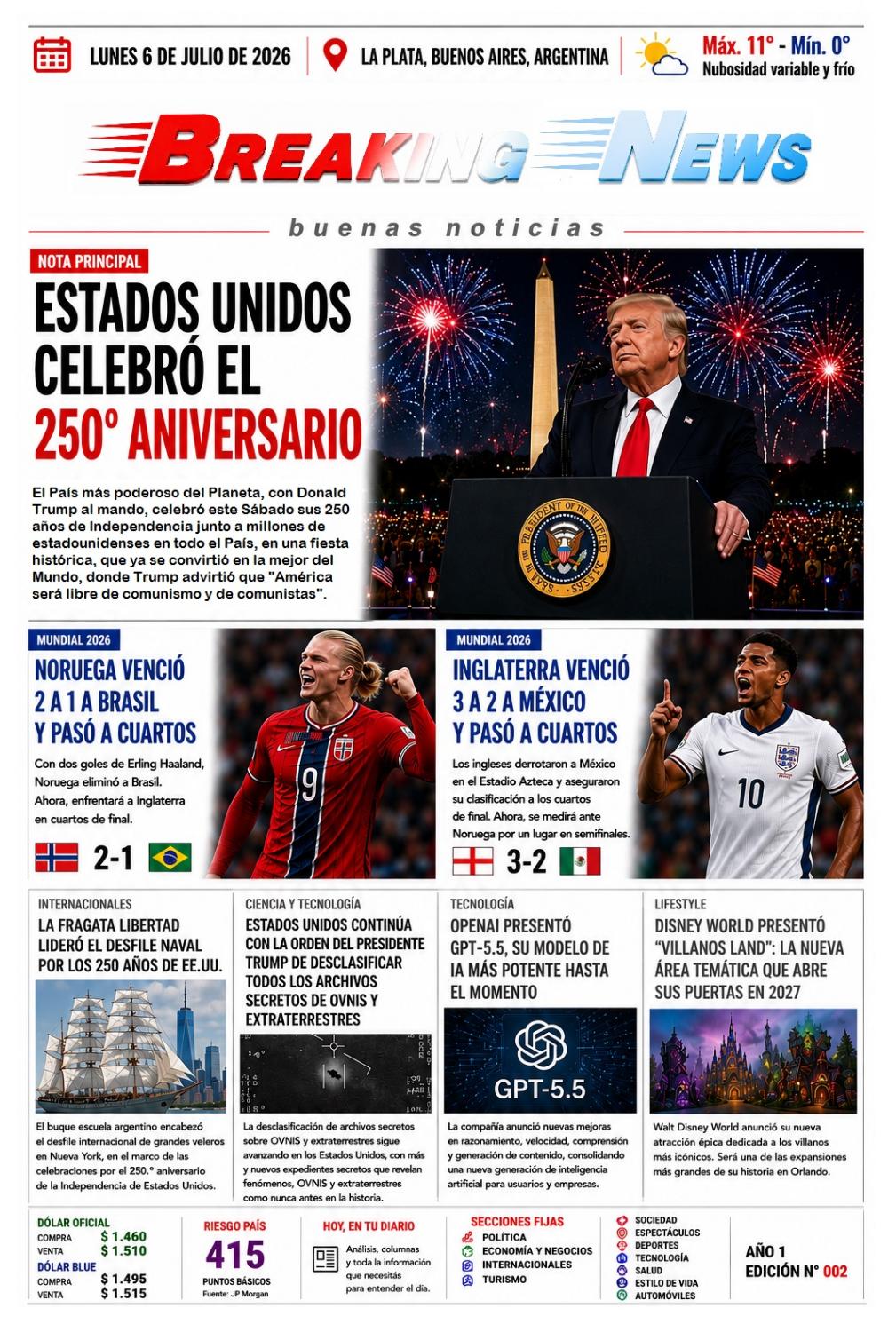Edición de Tapa N° 002