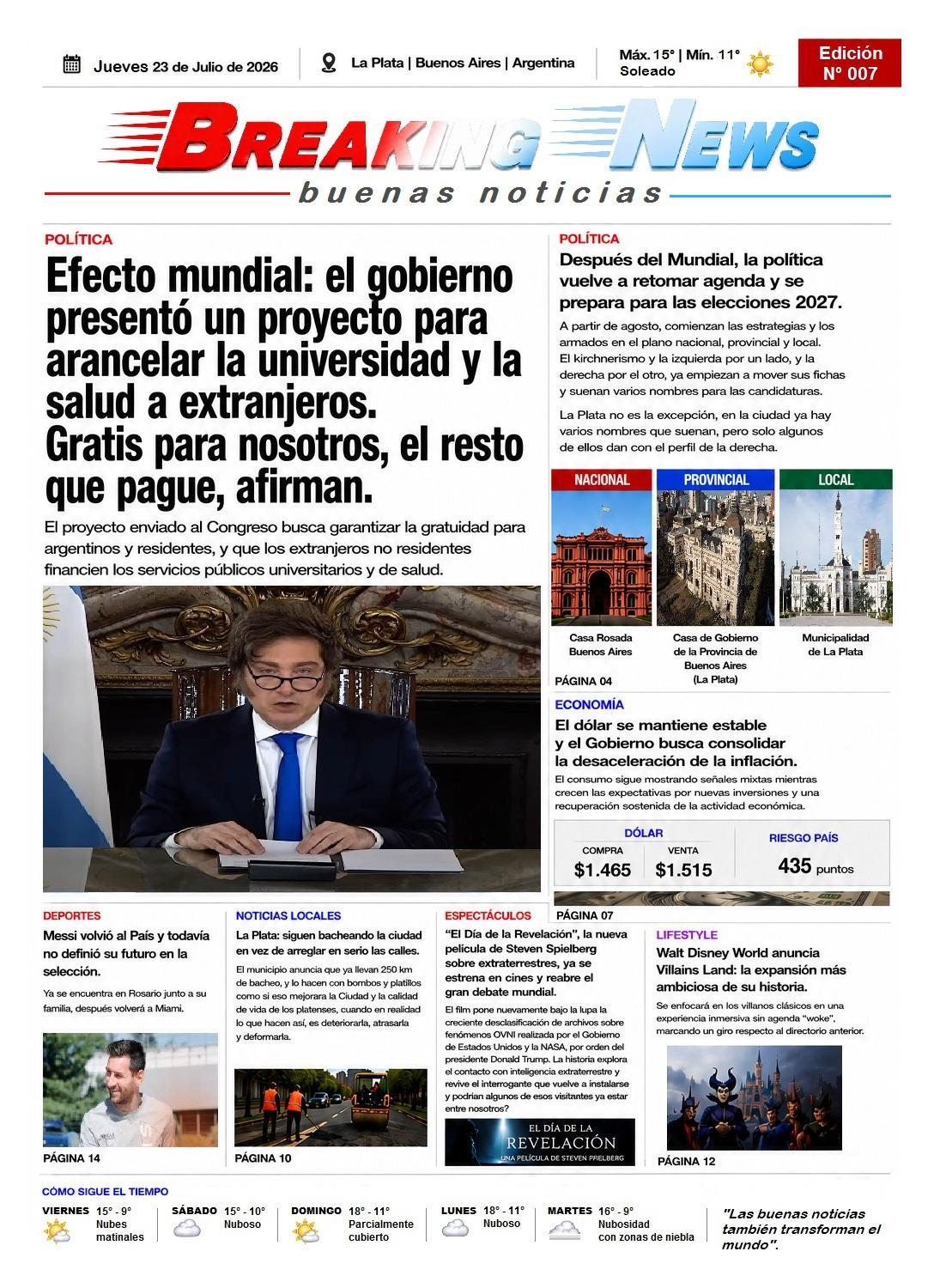 Edición de Tapa N° 007